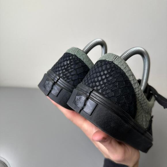 Harry Potter Black Green Slytherin Vans Era Snake Shoe - Picture 5 of 8